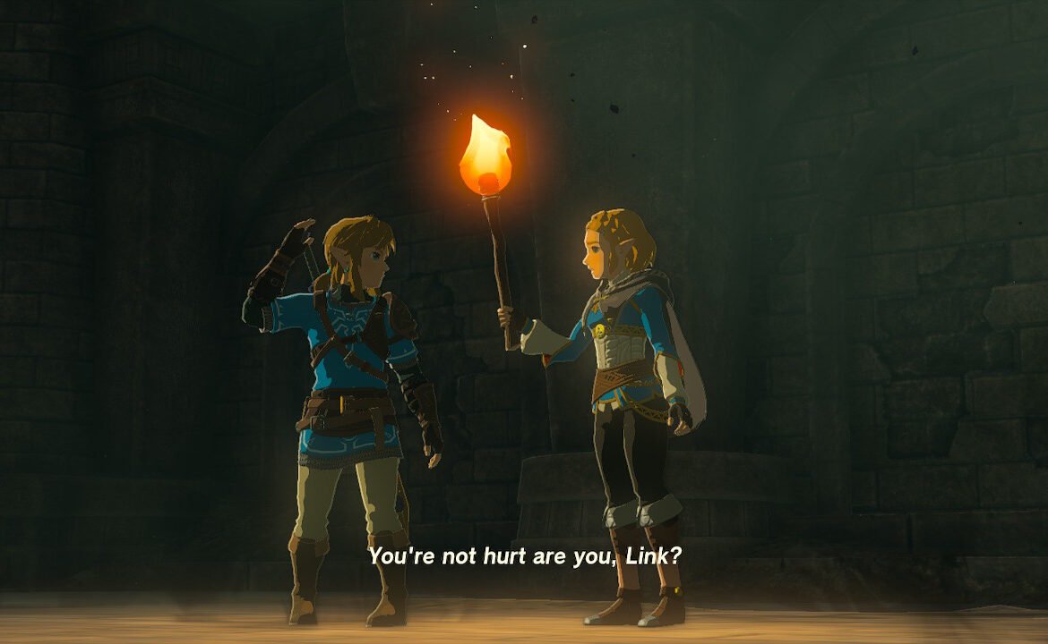 Zelda en Link in Tears of the Kingdom